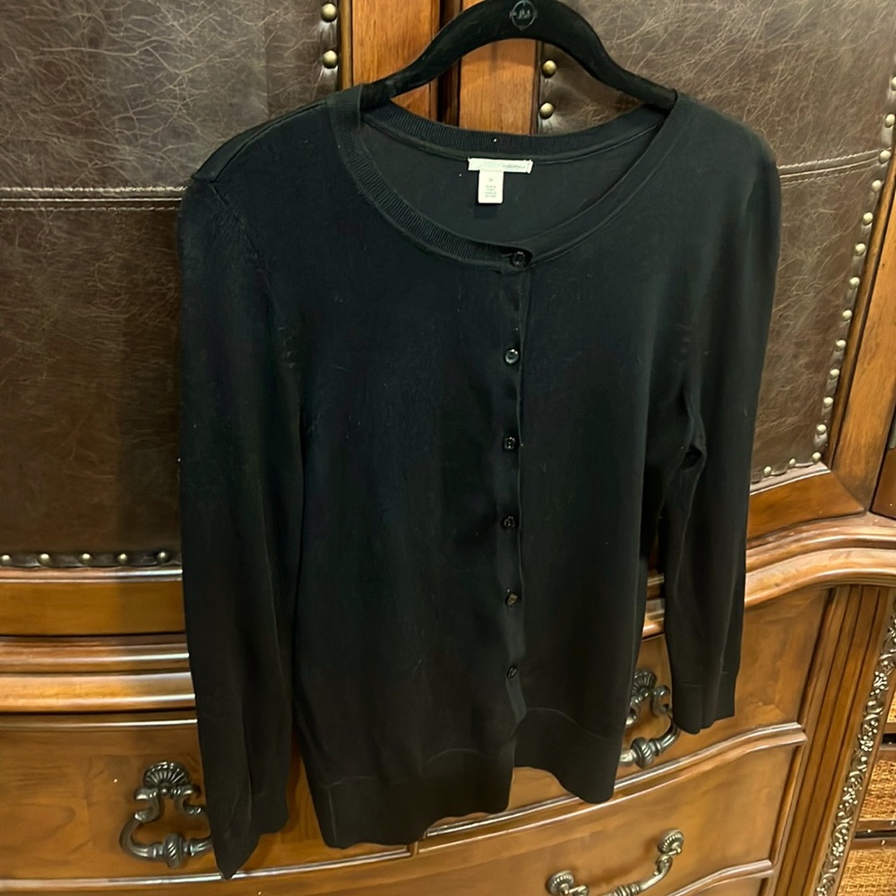 Black cardigan